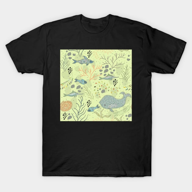 Ocean Creatures T-Shirt by Creative Meadows